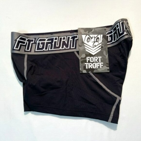 FORT TROFF Size XXL Grunt Corp Mesh Boxer Brief/Trunks - Black/Gray/White… - Picture 8 of 14